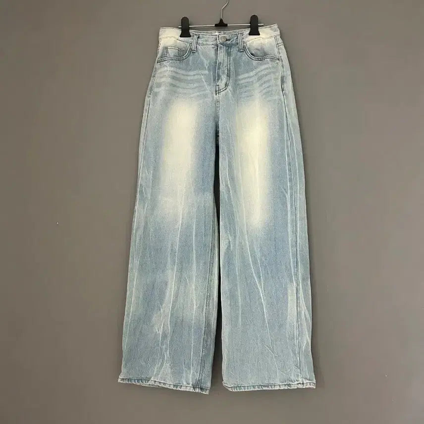 [BUNJANG] Vintage Washed Wide Denim Pants / 빈티지 워싱 와이드 데님 팬츠