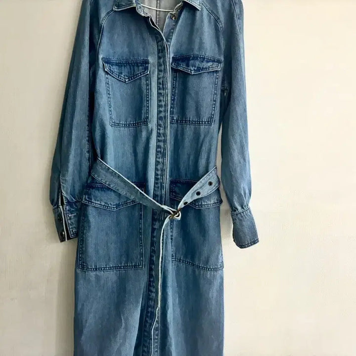[SOLD OUT] H&amp;M 데님 롱 원피스