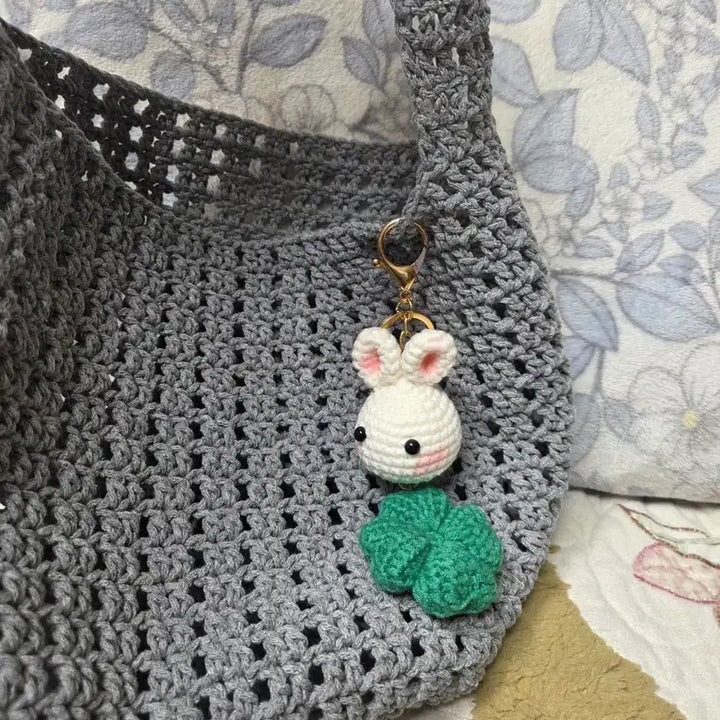 [BUNJANG] Handmade Crochet Rabbit Keyring / 토끼 뜨개키링