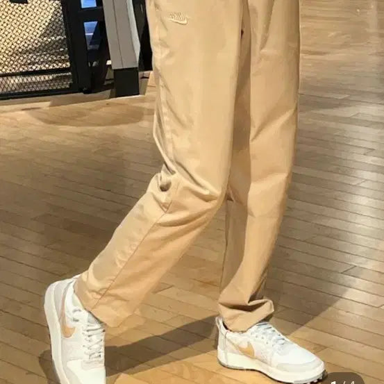 [BUNJANG] Nike Beige Cotton Pants / 나이키 베이지색 면바지