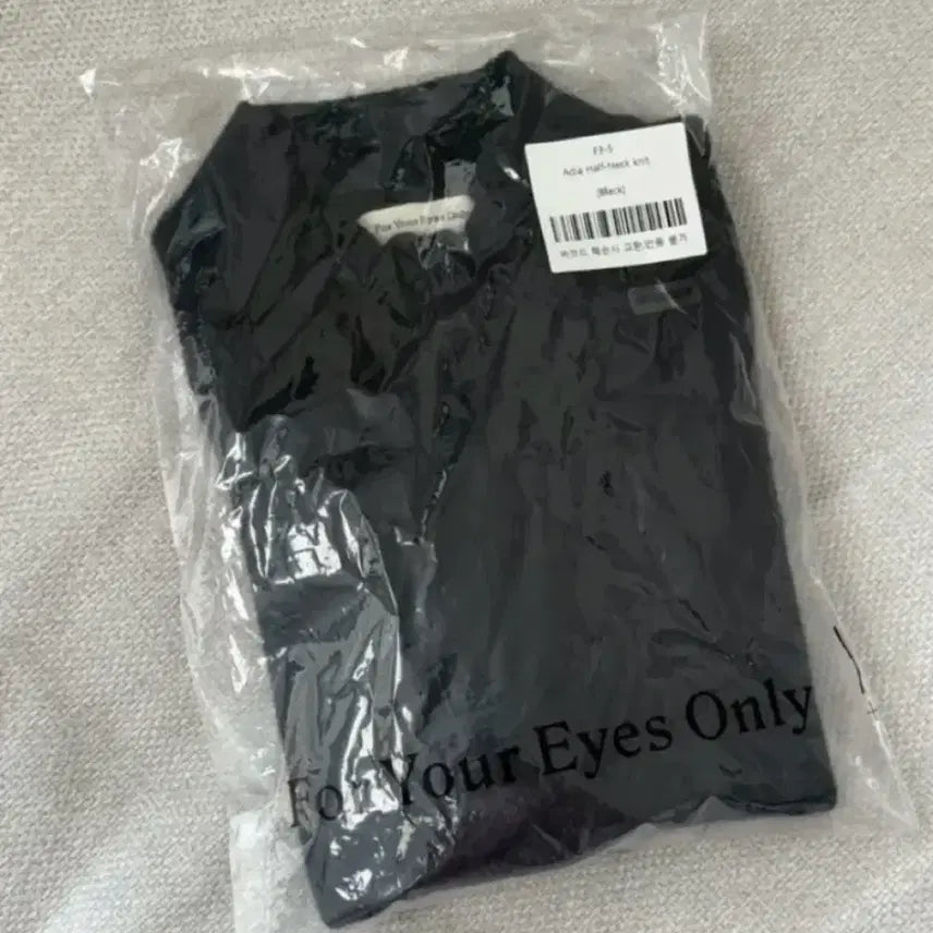 [BUNJANG] Fyeo Half Neck Knit Sweater / 포유온(Fyeo) 하프넥니트 블랙 새상품