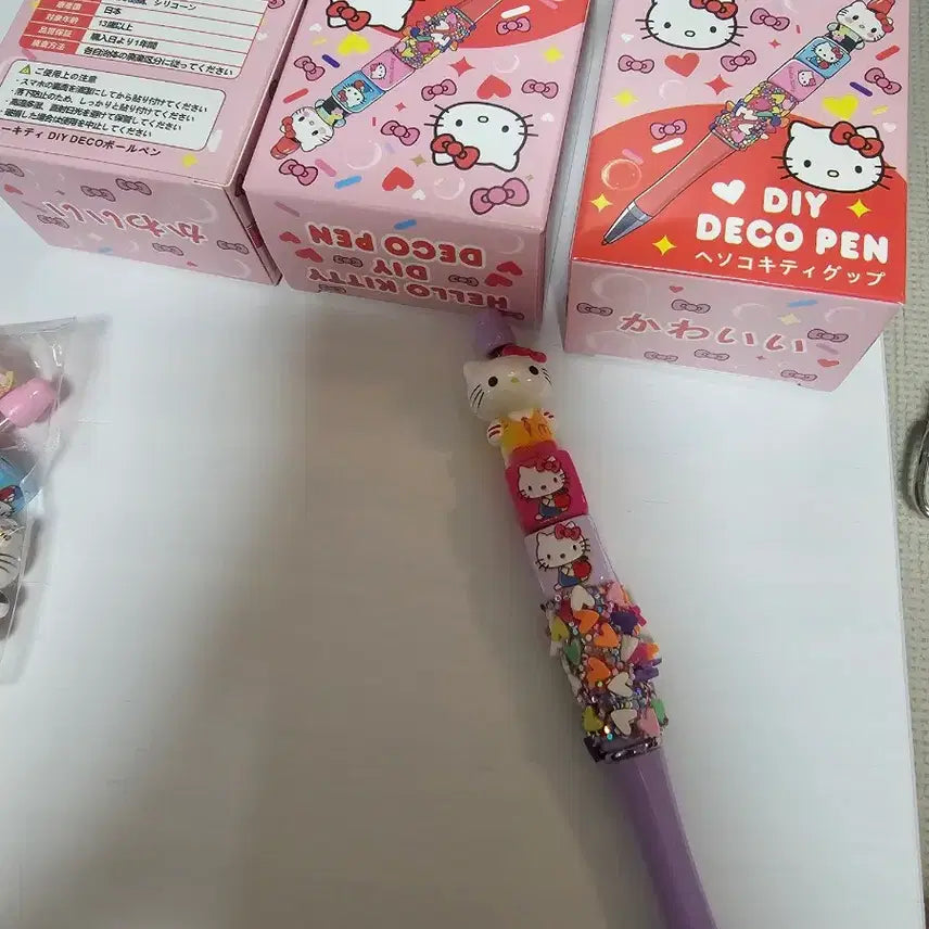 [SOLD OUT] 헬로키티 DIY 데코펜 세트 키티다꾸펜 (새상품)