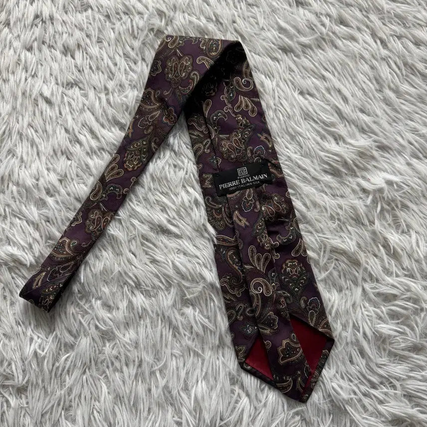 [BUNJANG] BALMAN Vintage Necktie Scarf / BALMAN 일본빈티지 넥타이 발망 빈티지넥타이 발망넥타이 스카프 OS