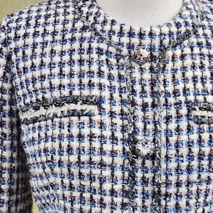 [BUNJANG] SISLEY Tweed Dress S / SISLEY 트위드 원피스 S 하객룩 벨트라인 슬림핏