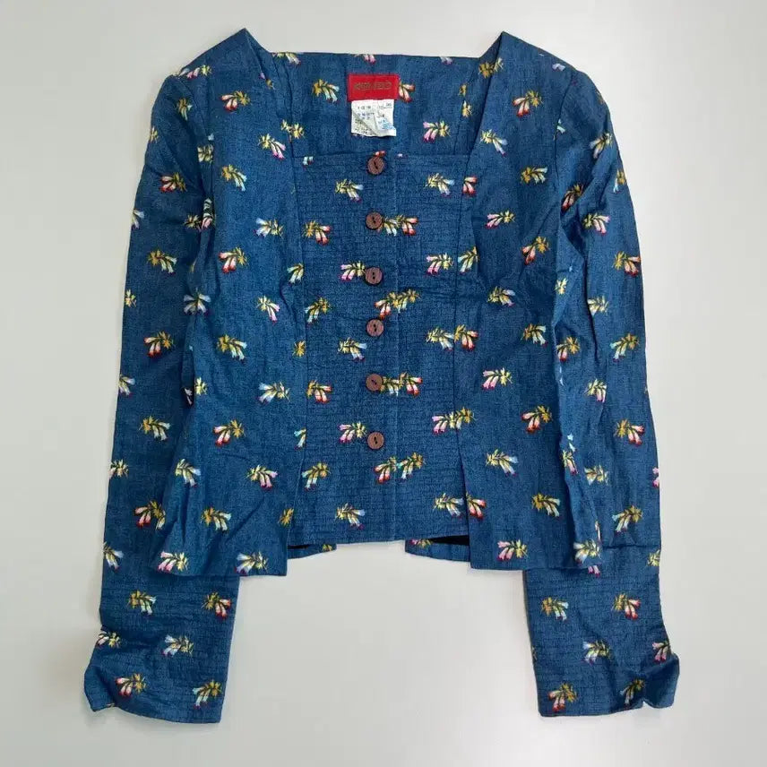 [BUNJANG] Kenzo Flower Pattern Blouse / [정품] 겐조 플라워 패턴 블라우스