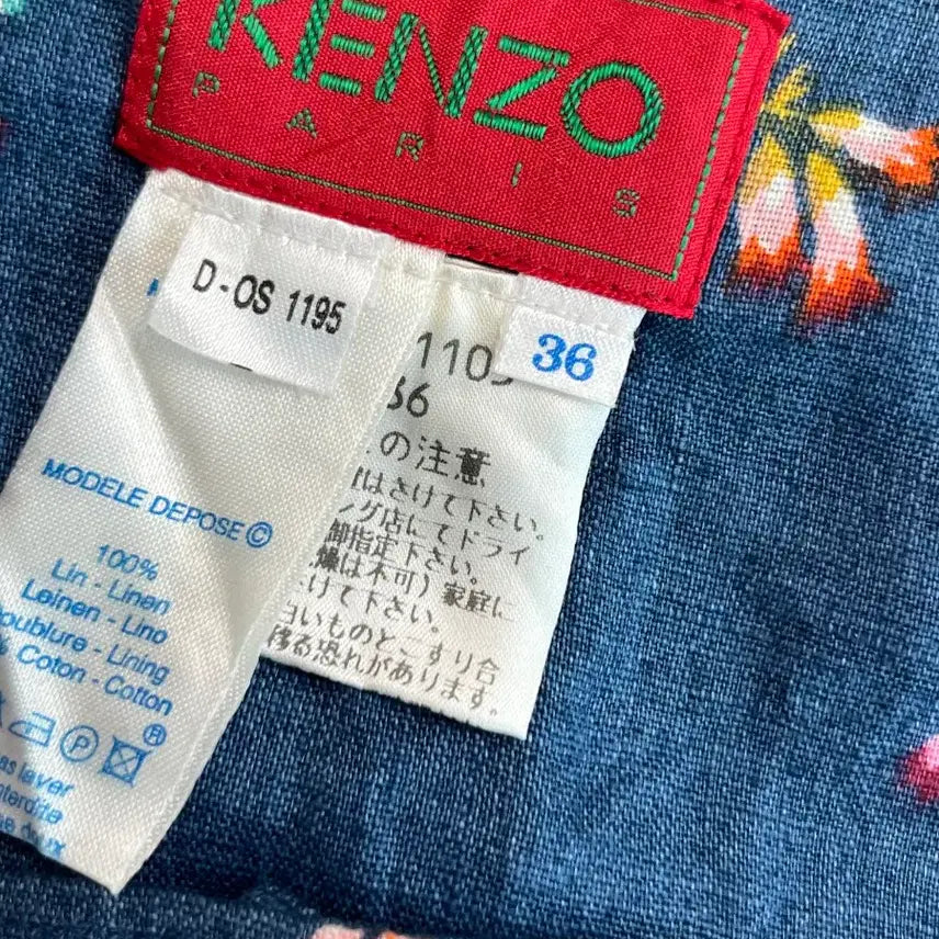 [BUNJANG] Kenzo Flower Pattern Blouse / [정품] 겐조 플라워 패턴 블라우스