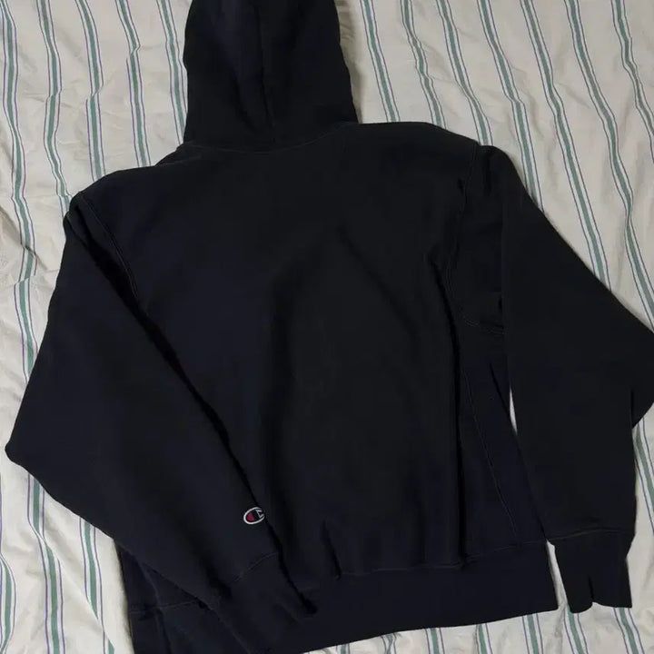[BUNJANG] Champion Reverse Weave Hoodie Black / [105] 빈티지 챔피온 프리미엄 리버스위브 후디 블랙