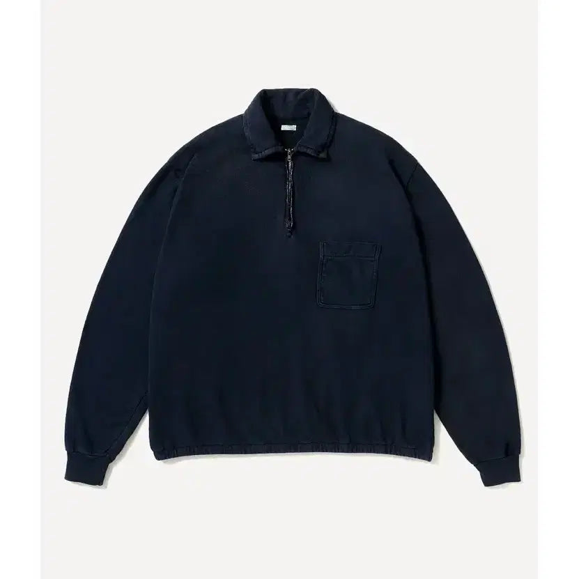 [SOLD OUT] 아프레쎄 라이트웨이트 하프집 스웻 네이비