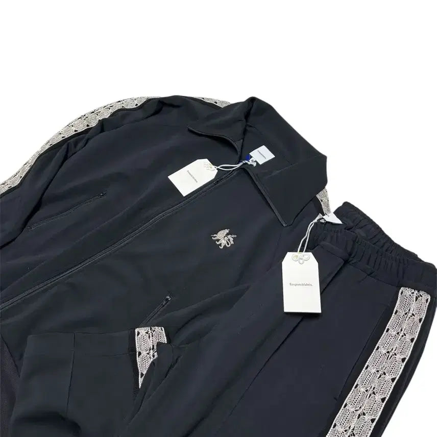 [BUNJANG] Sasquatchfabrix Lace Tape Track Pants L / [정품] [새상품] 사스콰치패브릭스 레이스 테이프 트랙팬츠 L