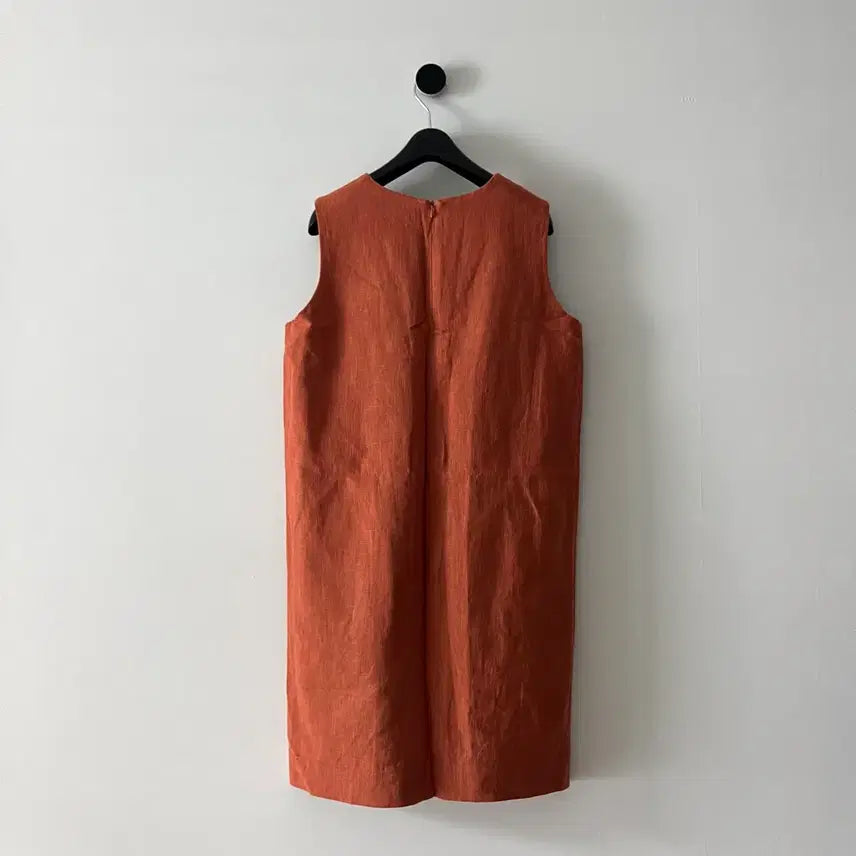 [BUNJANG] A Little Bit Orange Linen Mini Dress / 어리틀빗 오렌지 린넨 원피스