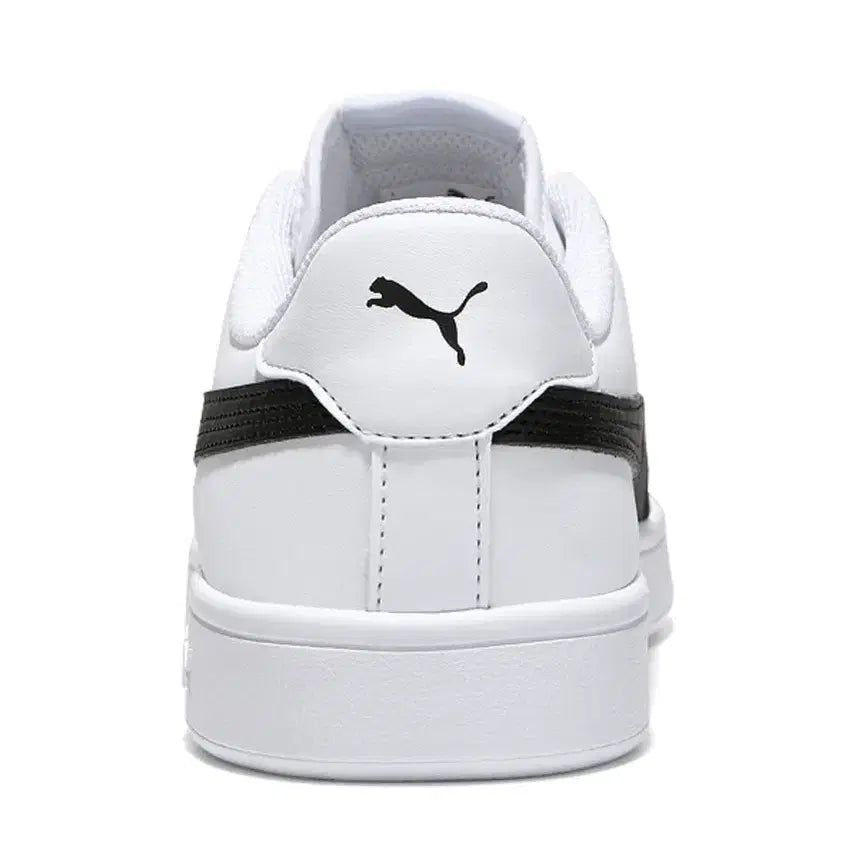 [BUNJANG] Puma Smash Leather Sneakers White Black / 푸마 스매쉬 레더 스니커즈 화이트 블랙