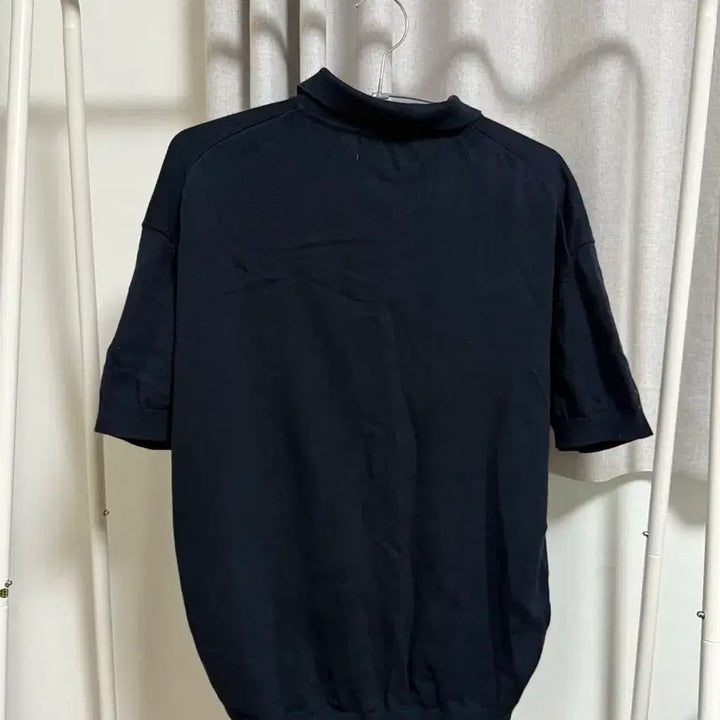 [BUNJANG] Lont Navy Knit T-shirt / 론트 반팔니트