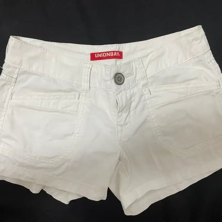 [BUNJANG] Unionbay Low Button Short Pants White 28 / 유니온베이 로우 버튼 숏팬츠 화이트 28