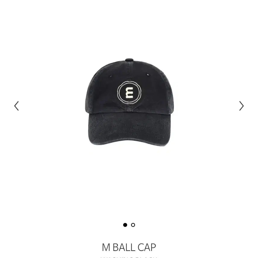 [SOLD OUT] (새상품) 미닛뮤트 m ball cap m 볼캡 워싱 블랙 택포