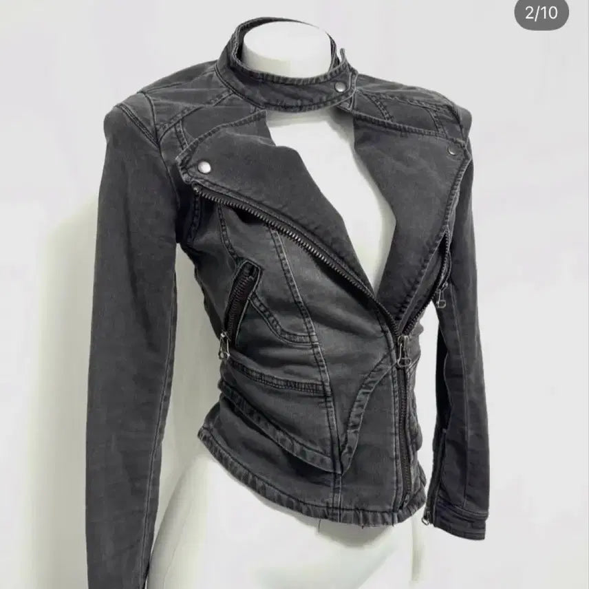 [SOLD OUT] 노드빈티지 흑청데님 라이더 자켓