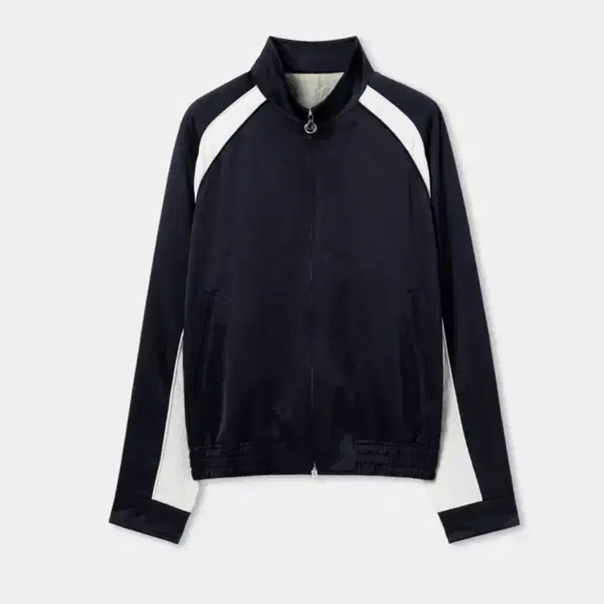 [BUNJANG] Solid Homme 26SS Navy Contrast Track Set / [48] 솔리드옴므 26SS 네이비 컨트래스트 트랙 상의 48