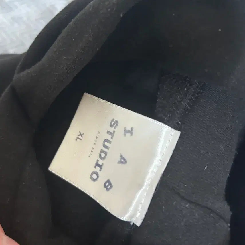 [BUNJANG] IAB Studio Black Hoodie XL / IAB 스튜디오 블랙 후드티 xl
