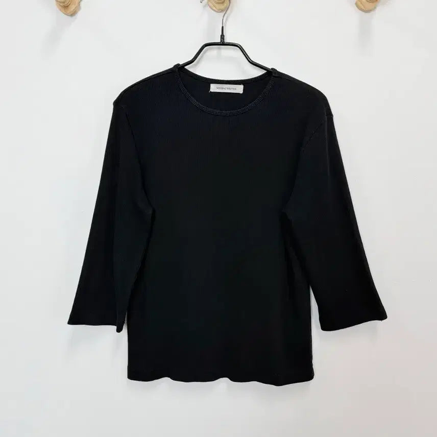 [BUNJANG] Notthing Litten Ribbed T-Shirt / 낫띵리튼 골지 티셔츠