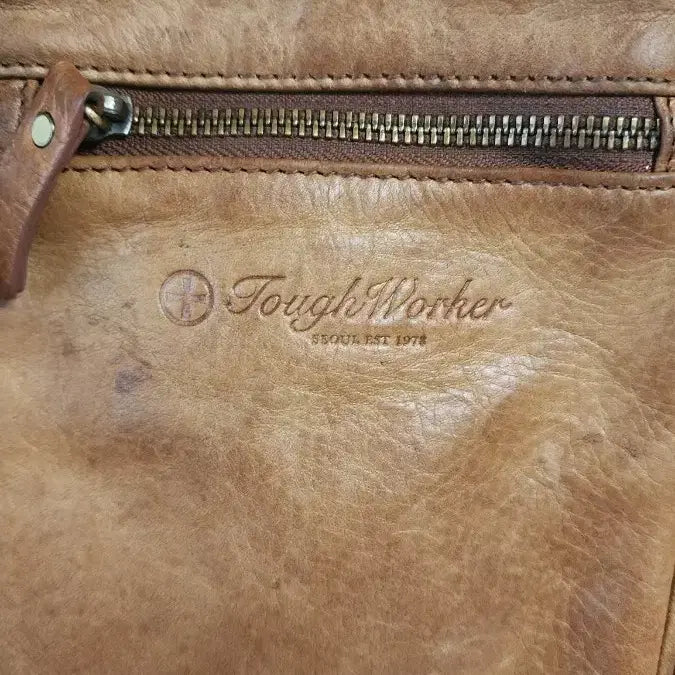 [BUNJANG] Tough Worker Leather Sling Bag / Tough Worker 가죽 슬링백 브라운