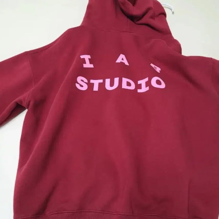[BUNJANG] IAPP STUDIO Raspberry Hoodie L / 아이앱 스튜디오