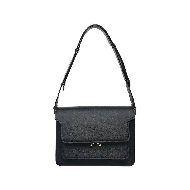[BUNJANG] Marni Trunk Saffiano Leather Bag Medium Black / 마르니 트렁크 사피아노 백 미디엄 블랙