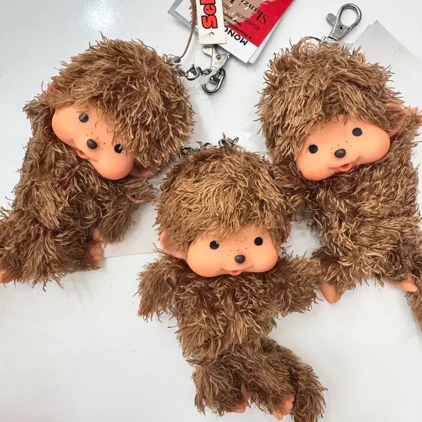 [BUNJANG] Shinzi Katoh Monchhichi Keychain (Rare) / 초희귀 레어템 고전 신지카토 몬치치 키링