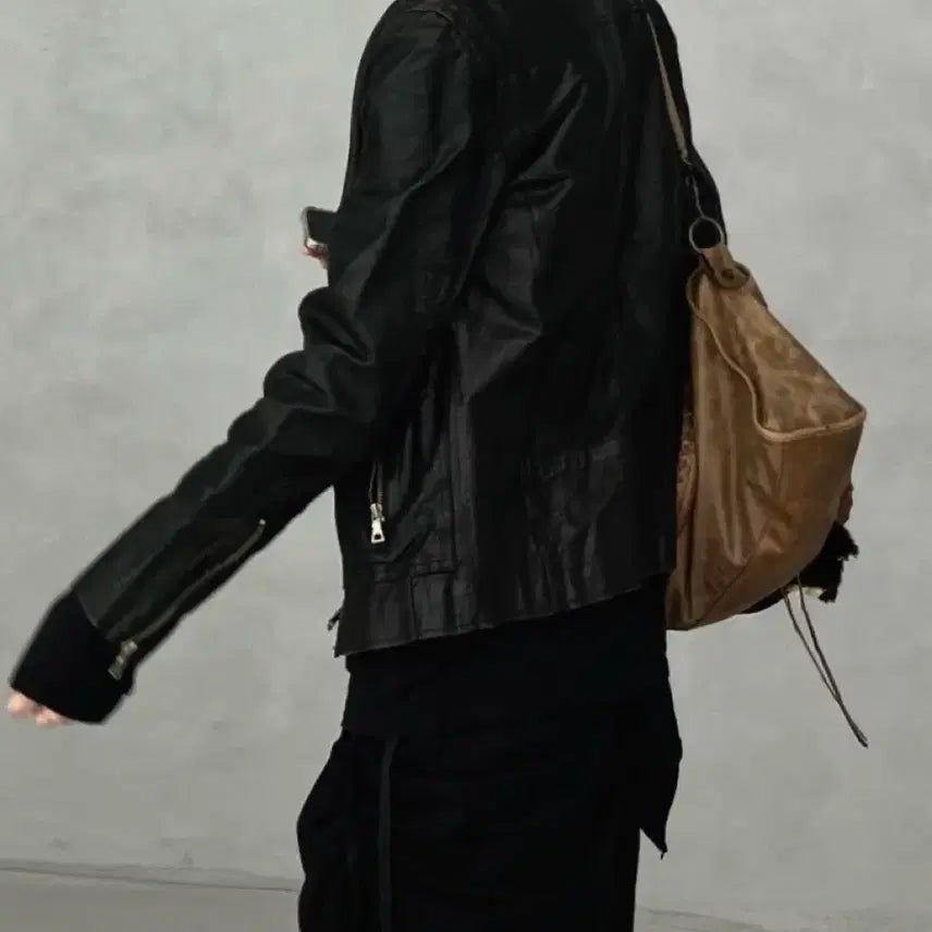 [BUNJANG] Balmain Vintage Leather Jacket / 발망 레더 가죽 자켓 (빈티지)