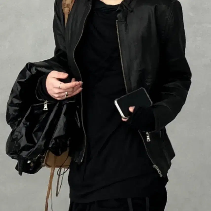[BUNJANG] Balmain Vintage Leather Jacket / 발망 레더 가죽 자켓 (빈티지)