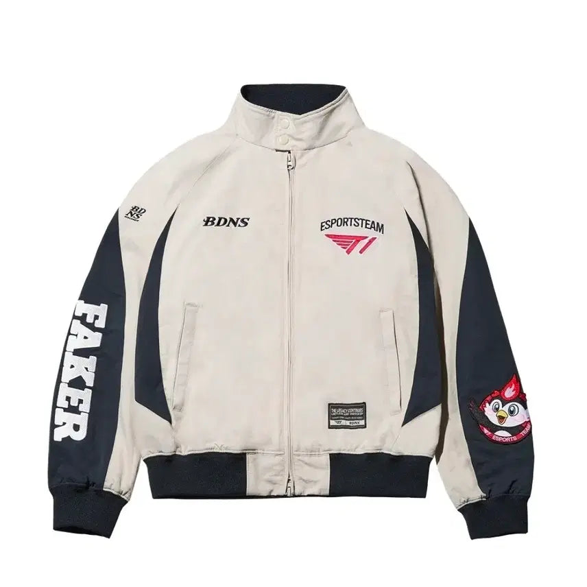 [SOLD OUT] [2XL] 빠더너스 x T1 베이스 자켓 베이지 (페이커마킹)