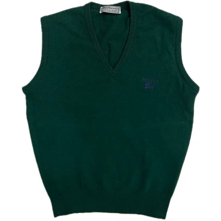 [SOLD OUT] 버버리 그린 니트 조끼 베스트 남자 남성 100 L 정도
