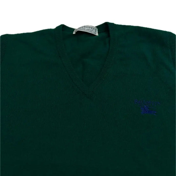 [SOLD OUT] 버버리 그린 니트 조끼 베스트 남자 남성 100 L 정도