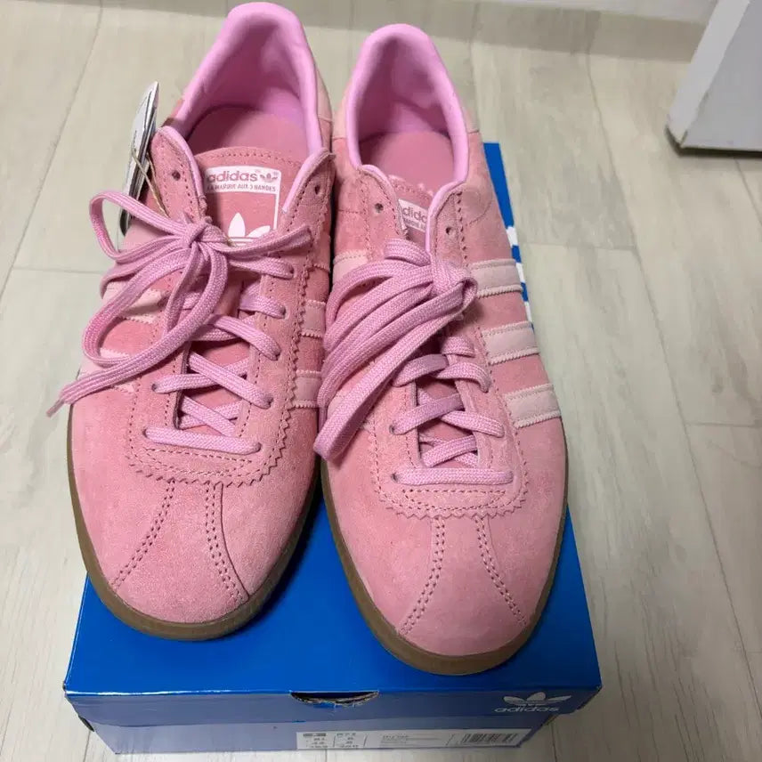 [BUNJANG] Adidas Pink Suede Sneakers (Size 265) / 아디다스 핑크 스웨이드 운동화265 (새상품)