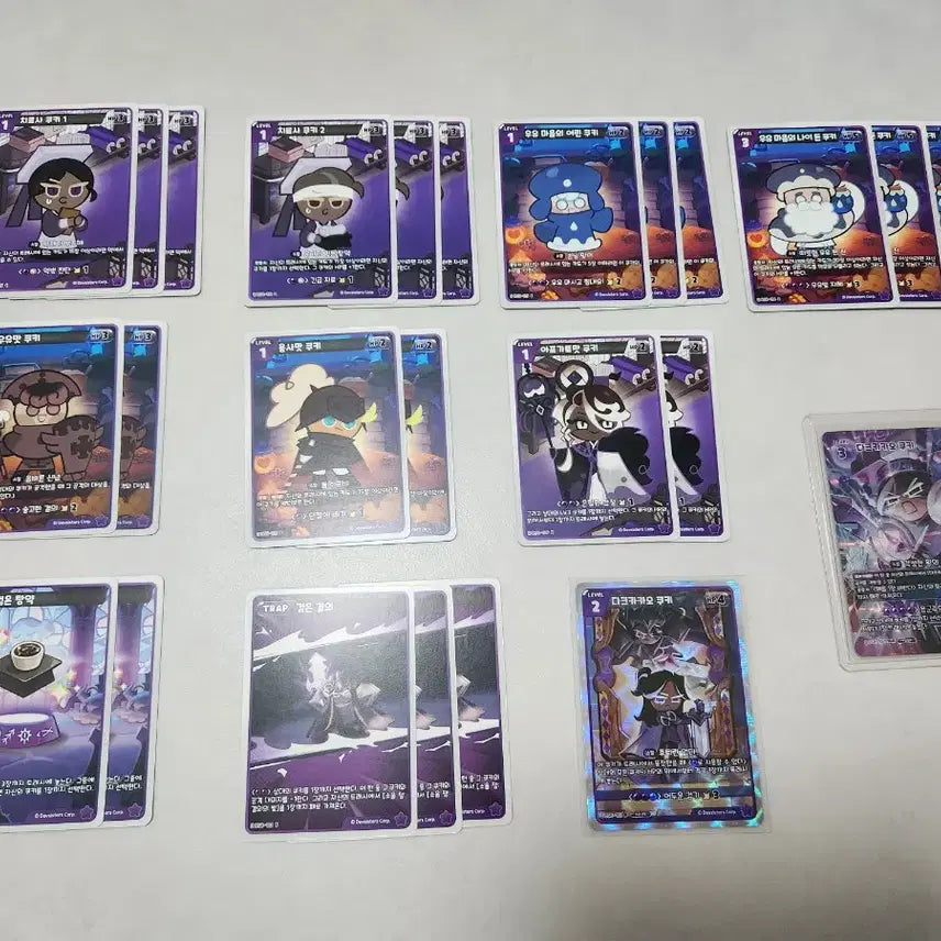 [BUNJANG] Cookie Run Dark Cacao Cookie SUR Card Set / (새상품) 쿠키런 다크카카오 쿠키 sur 카드