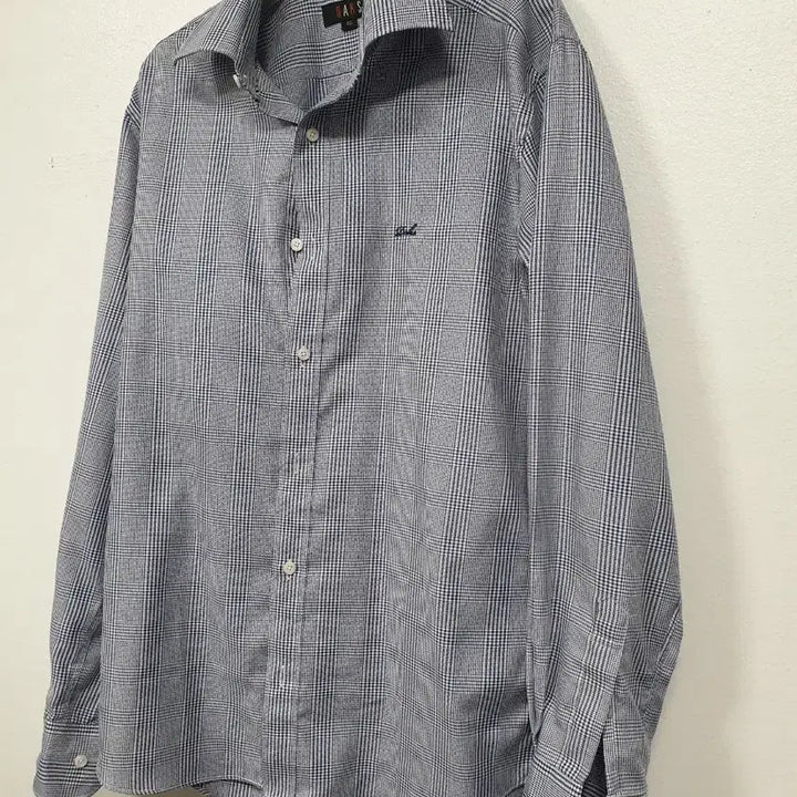 [BUNJANG] Daks Blue Check Long Sleeve Shirt / 닥스 블루 체크 긴팔 남방 95사이즈