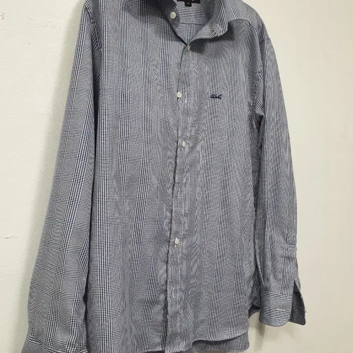 [BUNJANG] Daks Blue Check Long Sleeve Shirt / 닥스 블루 체크 긴팔 남방 95사이즈