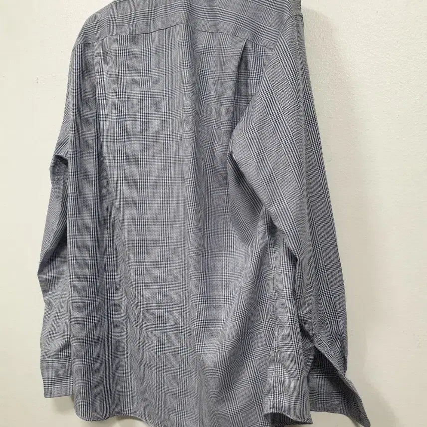 [BUNJANG] Daks Blue Check Long Sleeve Shirt / 닥스 블루 체크 긴팔 남방 95사이즈