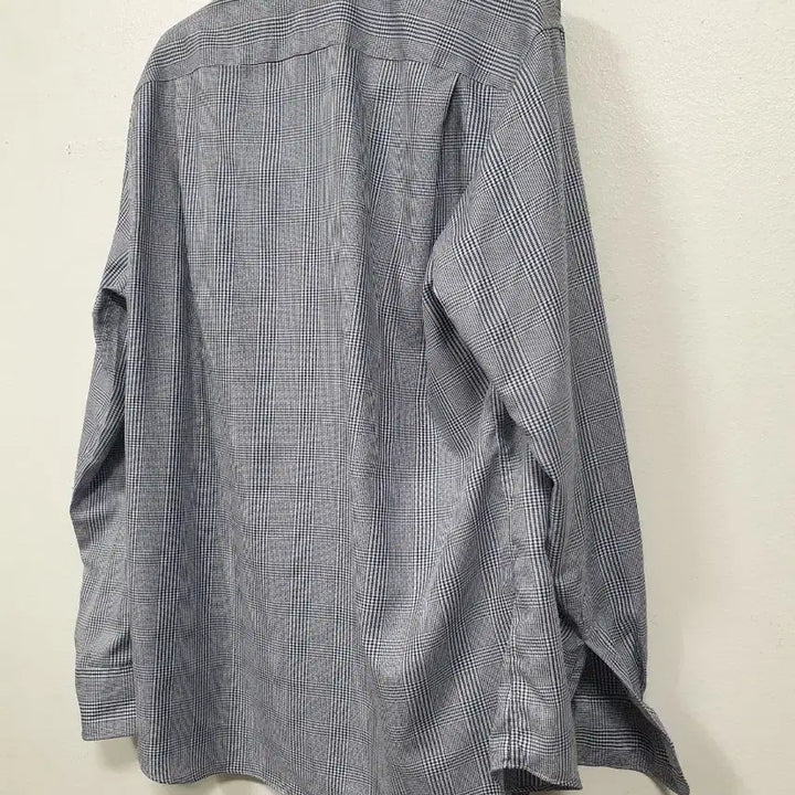 [BUNJANG] Daks Blue Check Long Sleeve Shirt / 닥스 블루 체크 긴팔 남방 95사이즈