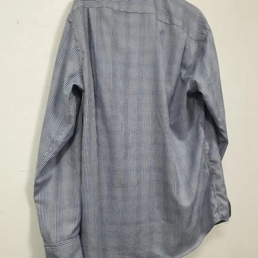 [BUNJANG] Daks Blue Check Long Sleeve Shirt / 닥스 블루 체크 긴팔 남방 95사이즈