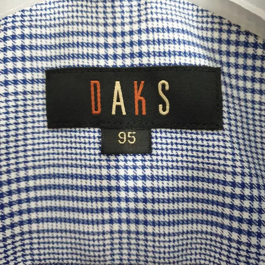 [BUNJANG] Daks Blue Check Long Sleeve Shirt / 닥스 블루 체크 긴팔 남방 95사이즈