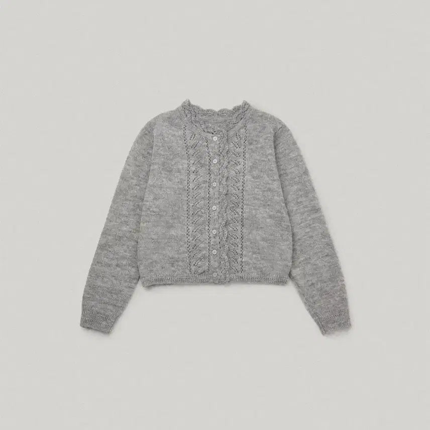 [BUNJANG] Paul &amp; Joe Mohair Cardigan - Gray / 폴뉴아/ 모헤어 가디건 그레이