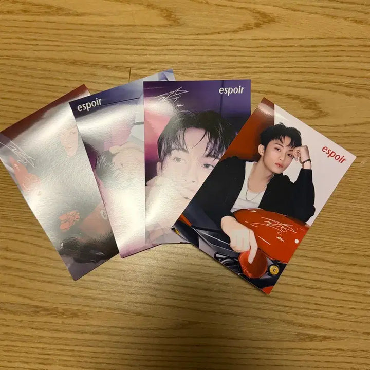 [BUNJANG] NCT Mark Espoir Postcard Set / 마크 에스쁘아 엽서 4종 양도합니다