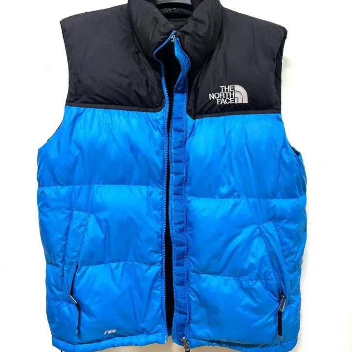 [SOLD OUT] 노스페이스 700 눕시 패딩 조끼 블루/블랙