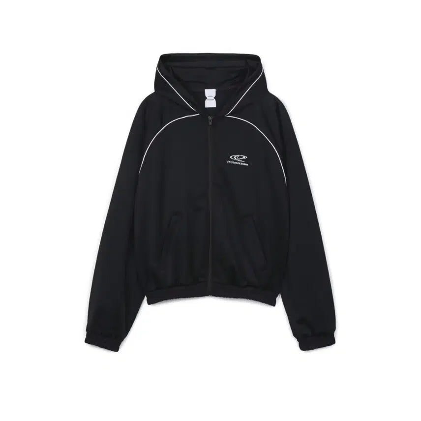[BUNJANG] Protocol Index Athleisure Hooded Zip Jersey Black / [1] 프로토콜인덱스 애슬레져 후드집업 져지블랙