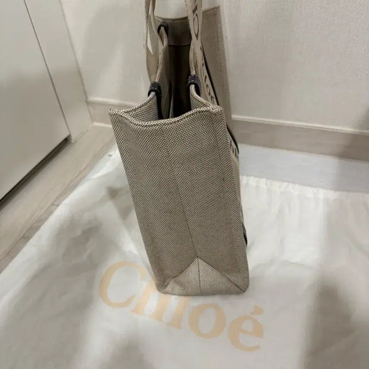 [BUNJANG] 끌로에 Chloe 토트백 우디 카바스백 네이비/캔버스백 / 끌로에 Chloe 토트백 우디 카바스백 네이비/캔버스백
