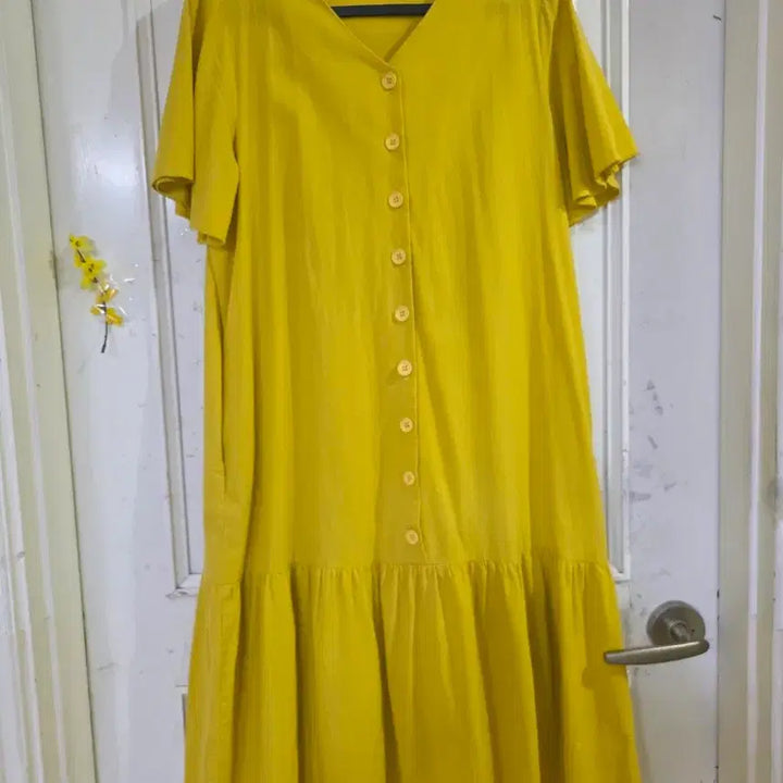 [BUNJANG] Summer Linen Long Dress / 여름 시원한 마 린넨 롱원피스  깨끗해요 가슴단면 53
