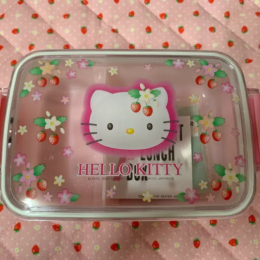 [BUNJANG] Vintage Strawberry Kitty Storage Box / 고전 들딸기 키티 보관함
