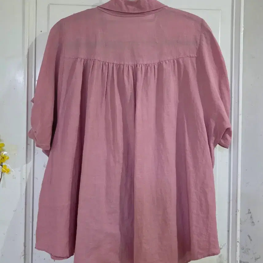 [BUNJANG] Linen Blouse / 여름 고급스런 마 린넨  블라우스  깨끗해요  가슴단면56