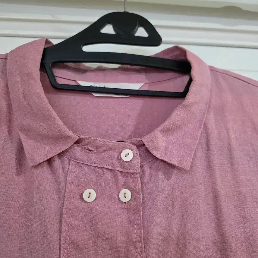 [BUNJANG] Linen Blouse / 여름 고급스런 마 린넨  블라우스  깨끗해요  가슴단면56