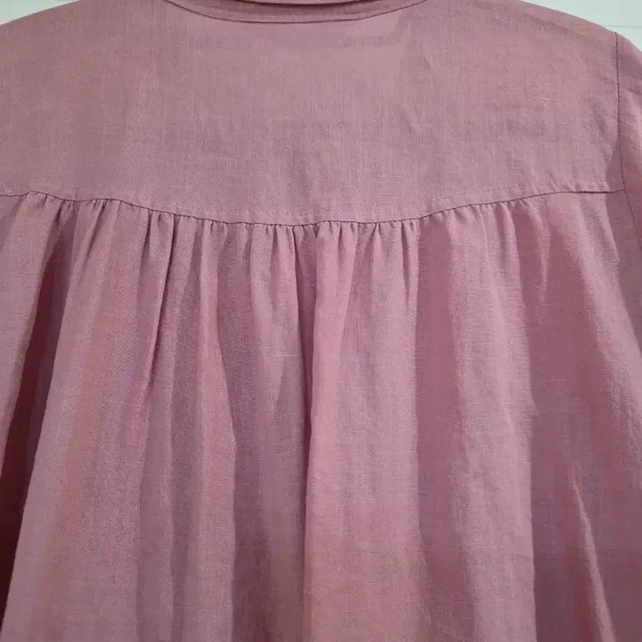 [BUNJANG] Linen Blouse / 여름 고급스런 마 린넨  블라우스  깨끗해요  가슴단면56