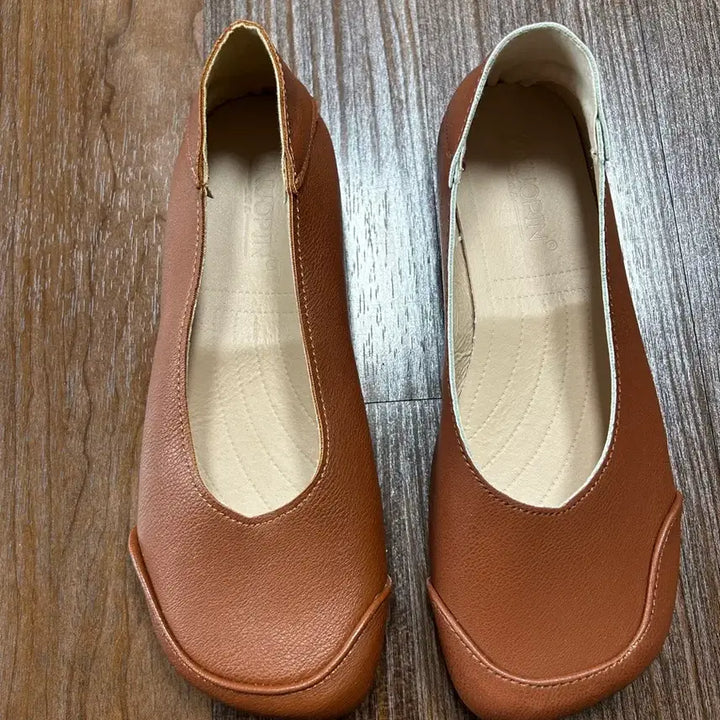 [BUNJANG] Leather Flats Comfort Shoes / 가죽 단화 플랫슈즈 컴포트화 235 새제품